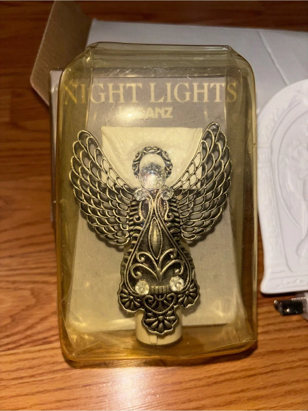 GANZ Angel Plug-In Night Lights in Gold and White
